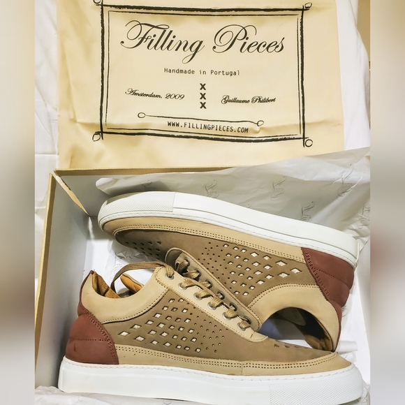 KITH x Filling Pieces Low Top Perforated Suede sz 41 SS14 Handmade in Portugal - Picture 3 of 7